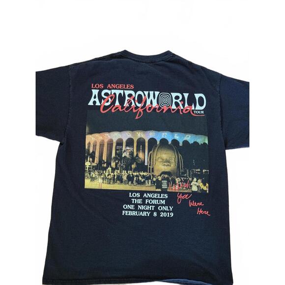 Astroworld California Tour 2019 Black Graphic T-Shirt Medium - Picture 1 of 4